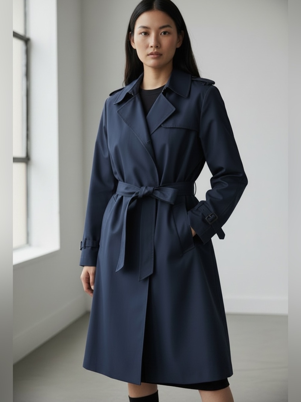 LONDON FOG | Vintage Classic Navy Coat Sz US 8P